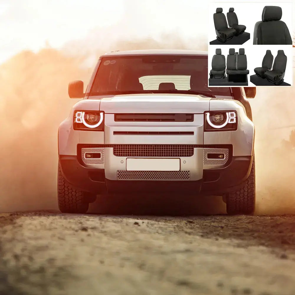 Fits Land Rover Defender 90 / 110 / 130 Tailored PU Seat Covers - UK Custom Covers
