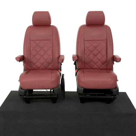 VW T5 / T5.1 Transporter Tailored Leatherette Seat Covers (2003-2015) - UK Custom Covers