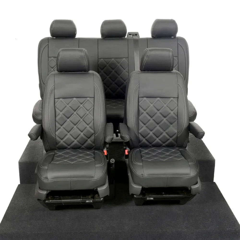 VW T5 / T5.1 Transporter Tailored Leatherette Seat Covers (2003-2015) - UK Custom Covers