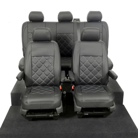 VW T5 / T5.1 Transporter Tailored Leatherette Seat Covers (2003-2015) - UK Custom Covers