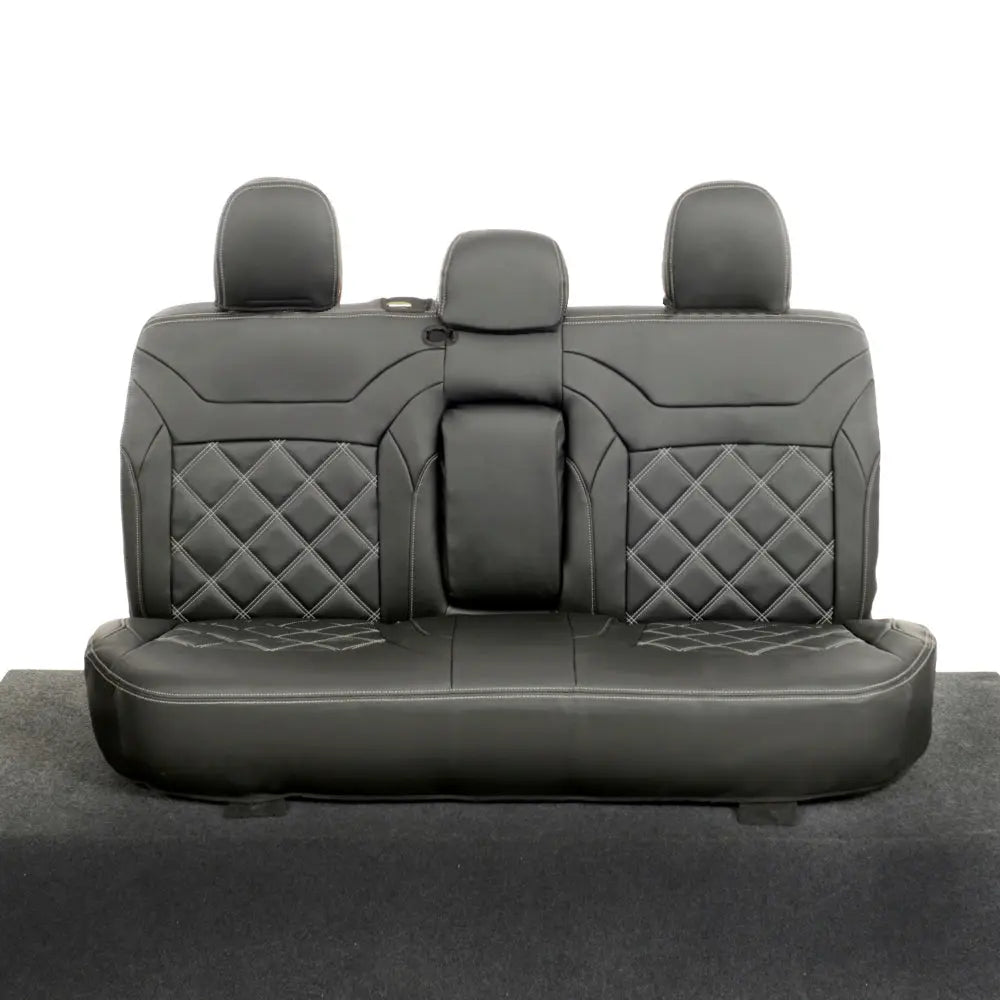 Mitsubishi Barbarian Tailored Leatherette Seat Covers (2016 Onwards) - Black - UK Custom Covers