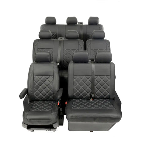 VW T5 / T5.1 Shuttle Tailored Leatherette Seat Covers (2003-2015) - UK Custom Covers