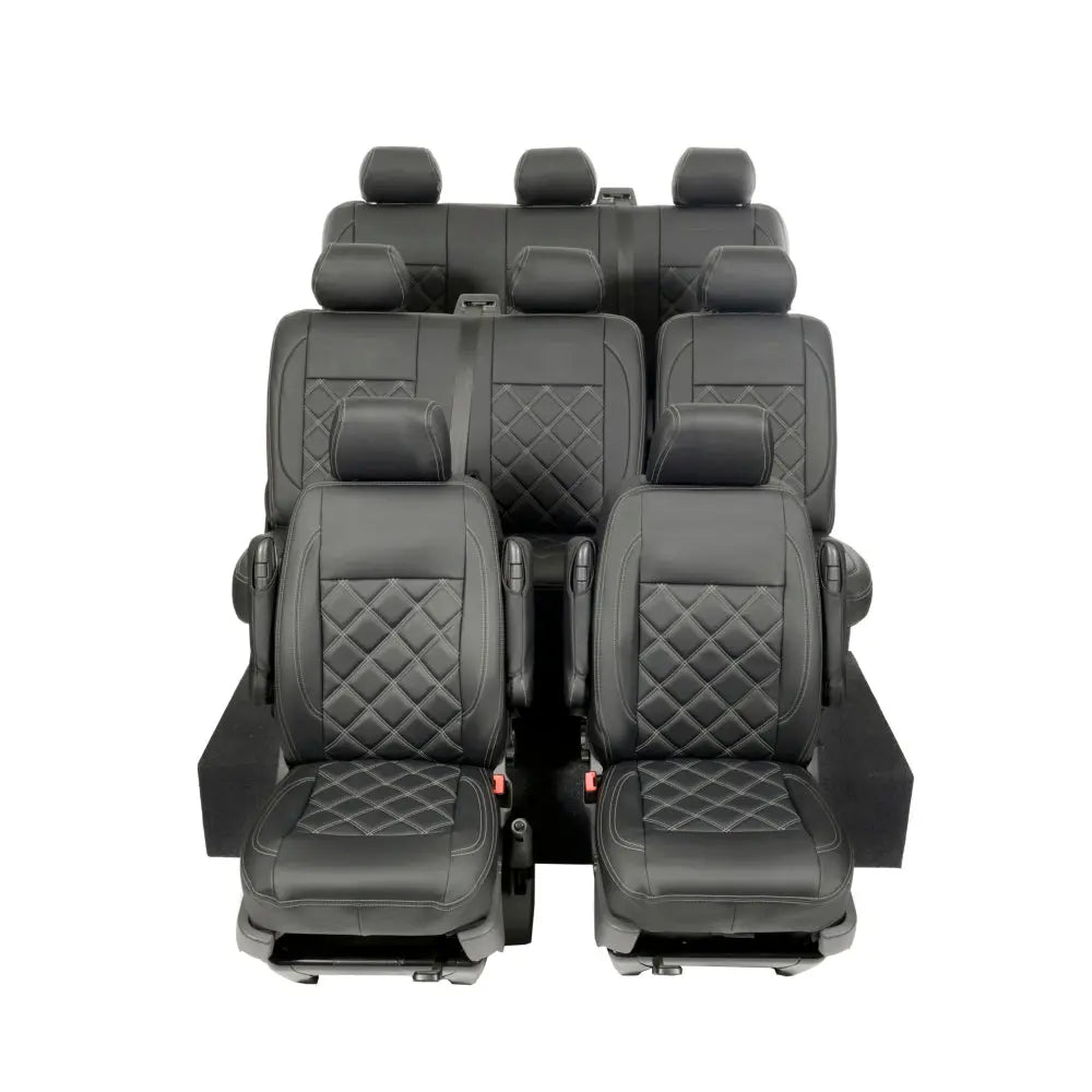 VW T5 / T5.1 Shuttle Tailored Leatherette Seat Covers (2003-2015) - UK Custom Covers