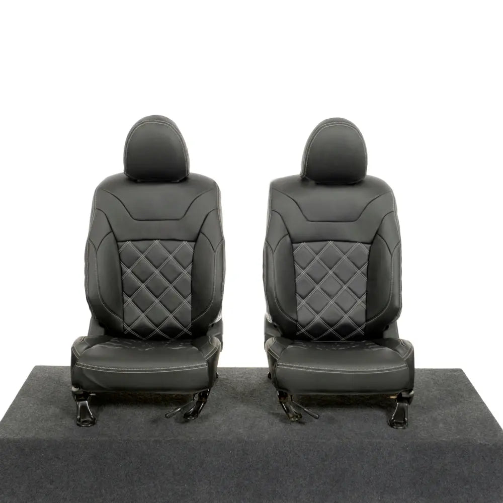 Mitsubishi Barbarian Tailored Leatherette Seat Covers (2016 Onwards) - Black - UK Custom Covers