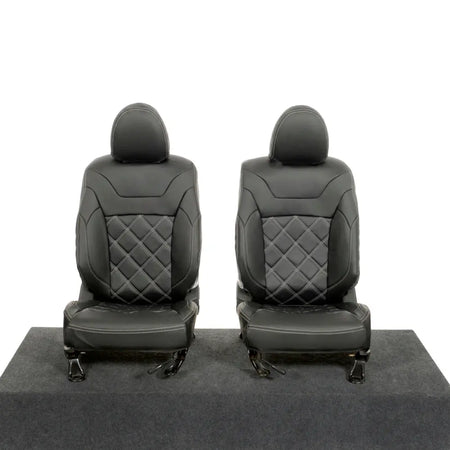 Mitsubishi Barbarian Tailored Leatherette Seat Covers (2016 Onwards) - Black - UK Custom Covers