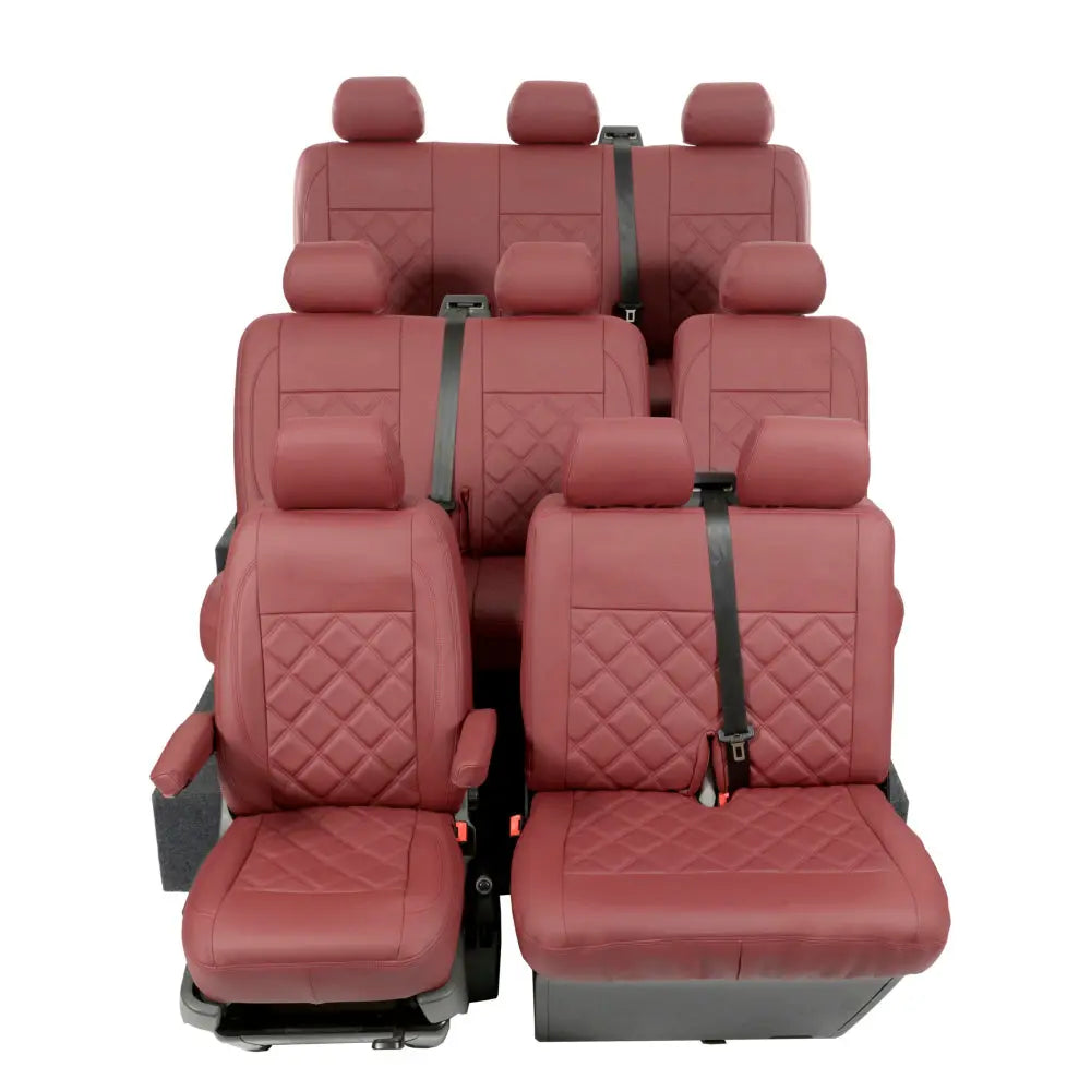VW T5 / T5.1 Shuttle Tailored Leatherette Seat Covers (2003-2015) - UK Custom Covers