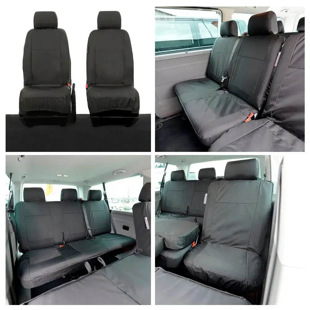 VW T6 / T6.1 Shuttle Tailored PU Seat Covers (2015 Onwards) - UK Custom Covers