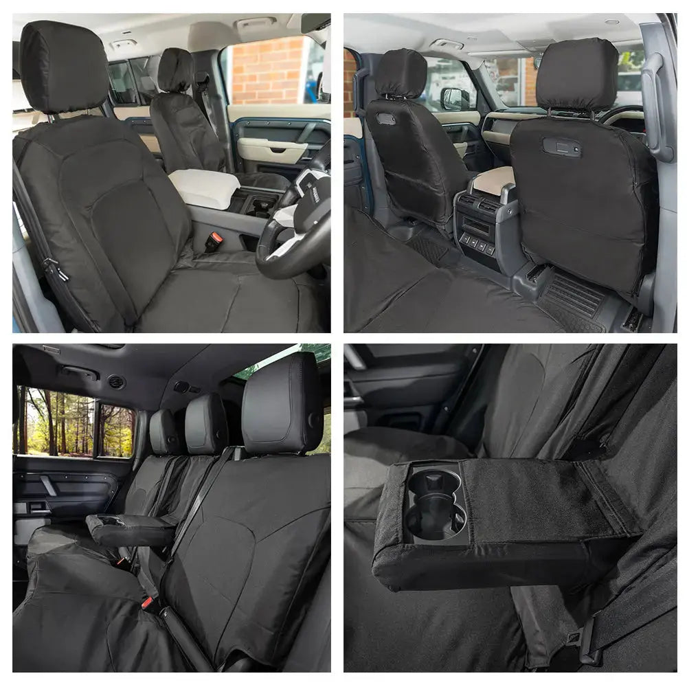 Fits Land Rover Defender 90 / 110 / 130 Tailored PU Seat Covers - UK Custom Covers