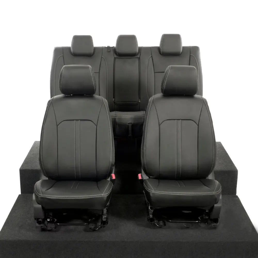 Ford Ranger Tailored Leatherette Seat Covers - Black - UK Custom Covers
