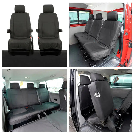 VW T6 / T6.1 Shuttle Tailored PU Seat Covers (2015 Onwards) - UK Custom Covers