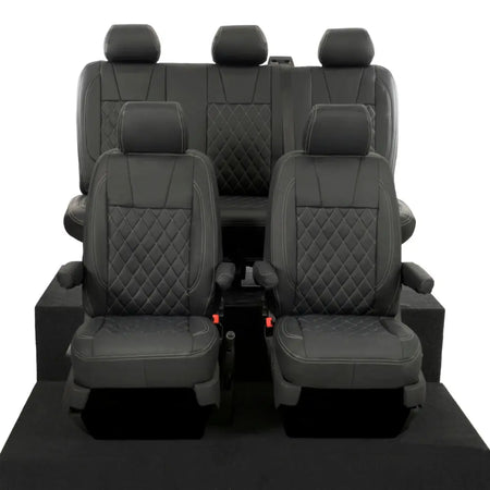 VW T5 / T5.1 Transporter Tailored Leatherette Seat Covers (2003-2015) - UK Custom Covers