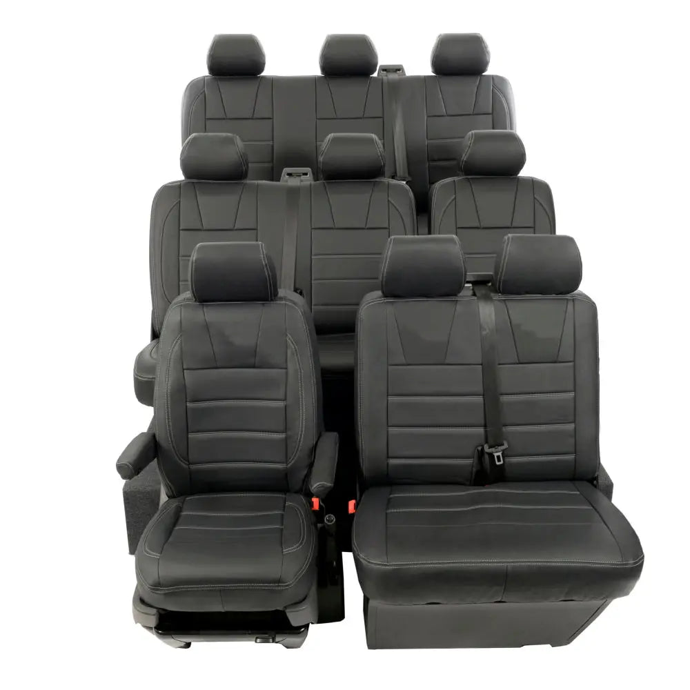 VW T5 / T5.1 Shuttle Tailored Leatherette Seat Covers (2003-2015) - UK Custom Covers