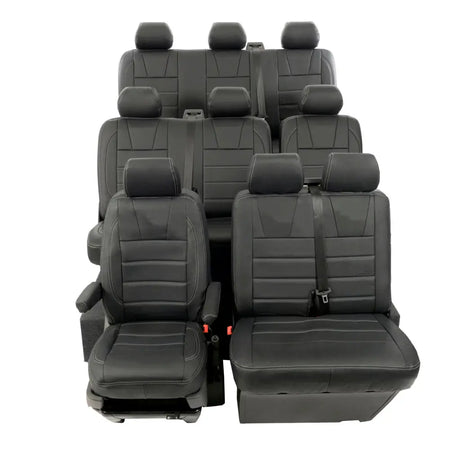 VW T5 / T5.1 Shuttle Tailored Leatherette Seat Covers (2003-2015) - UK Custom Covers