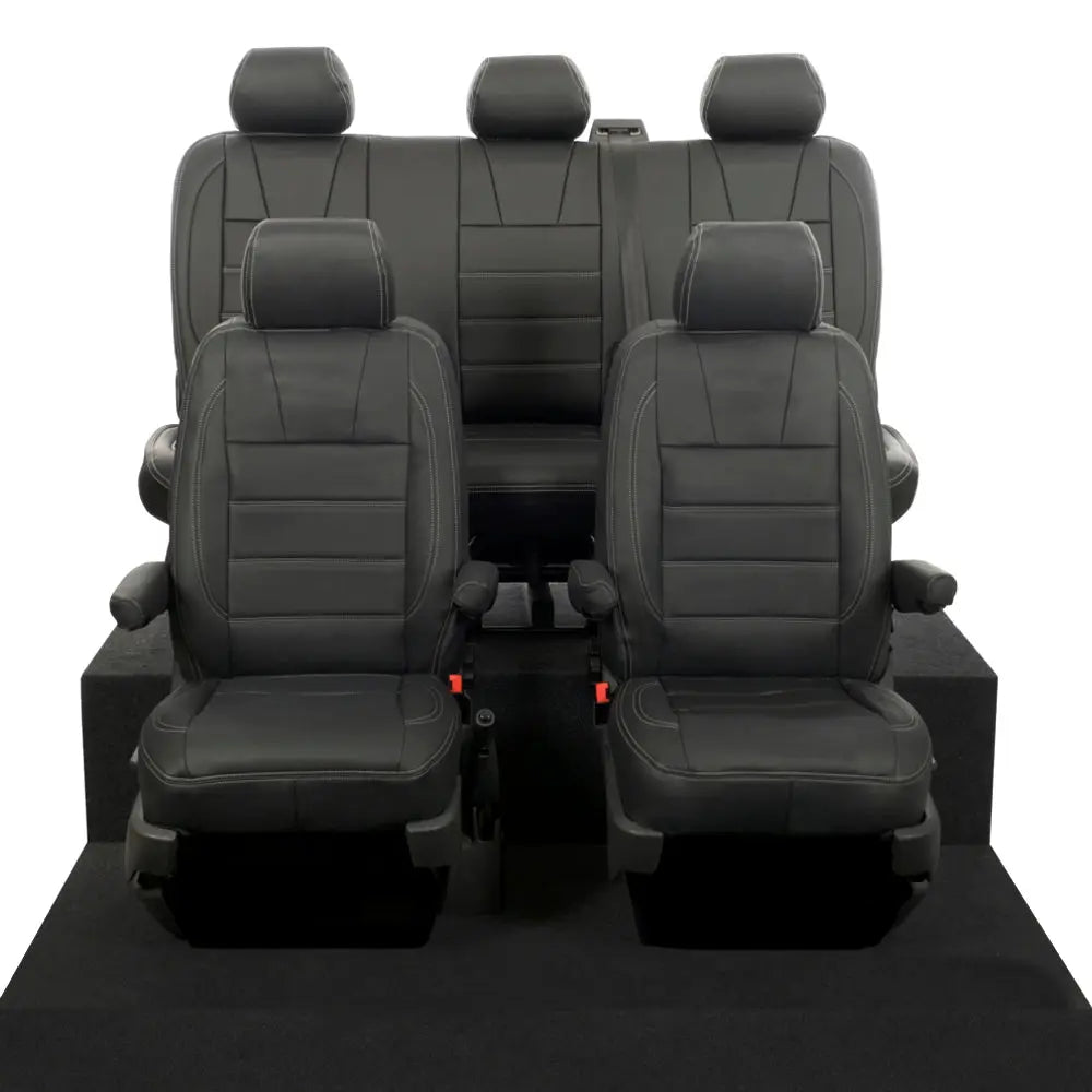 VW T5 / T5.1 Transporter Tailored Leatherette Seat Covers (2003-2015) - UK Custom Covers