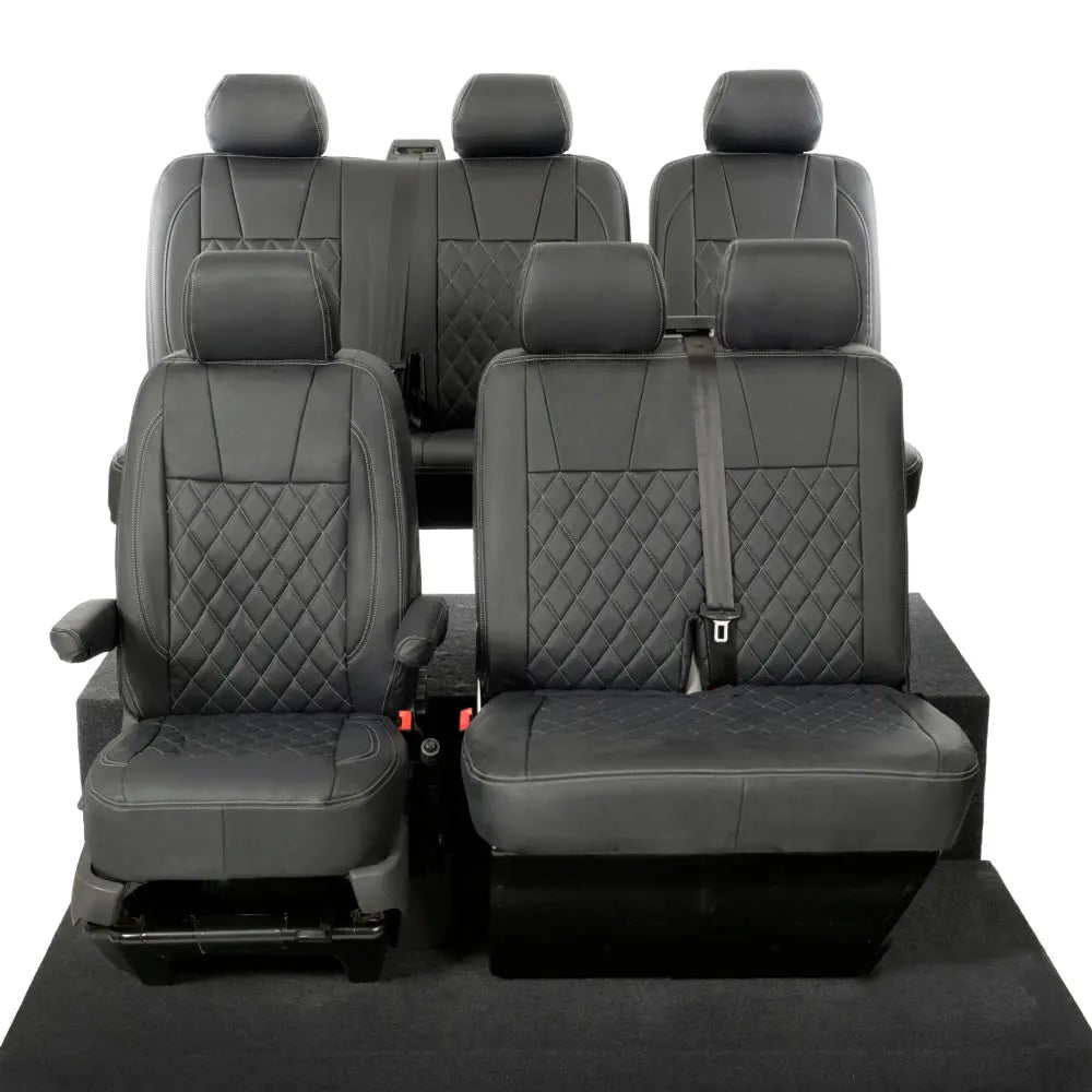 VW T5 / T5.1 Transporter Tailored Leatherette Seat Covers (2003-2015) - UK Custom Covers