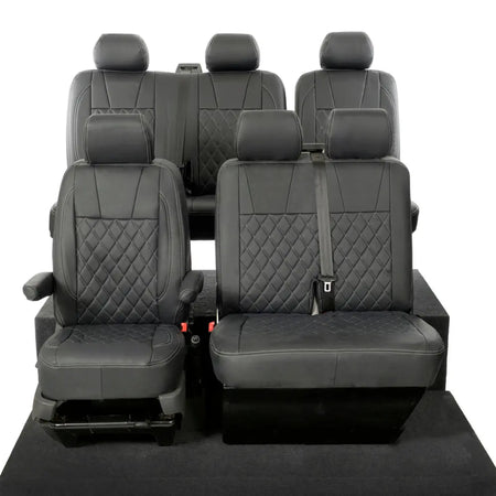 VW T5 / T5.1 Transporter Tailored Leatherette Seat Covers (2003-2015) - UK Custom Covers