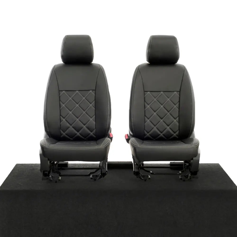 Ford Ranger Tailored Leatherette Seat Covers - Black - UK Custom Covers