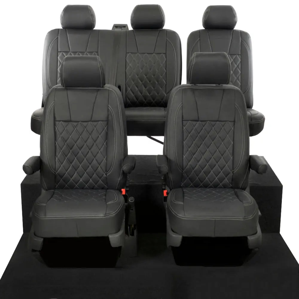 VW T5 / T5.1 Transporter Tailored Leatherette Seat Covers (2003-2015) - UK Custom Covers