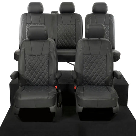 VW T5 / T5.1 Transporter Tailored Leatherette Seat Covers (2003-2015) - UK Custom Covers
