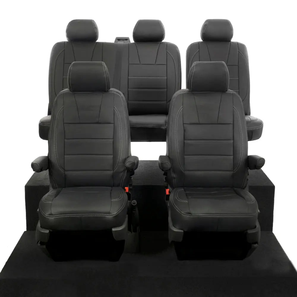 VW T5 / T5.1 Transporter Tailored Leatherette Seat Covers (2003-2015) - UK Custom Covers