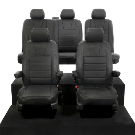 VW T5 / T5.1 Transporter Tailored Leatherette Seat Covers (2003-2015) - UK Custom Covers