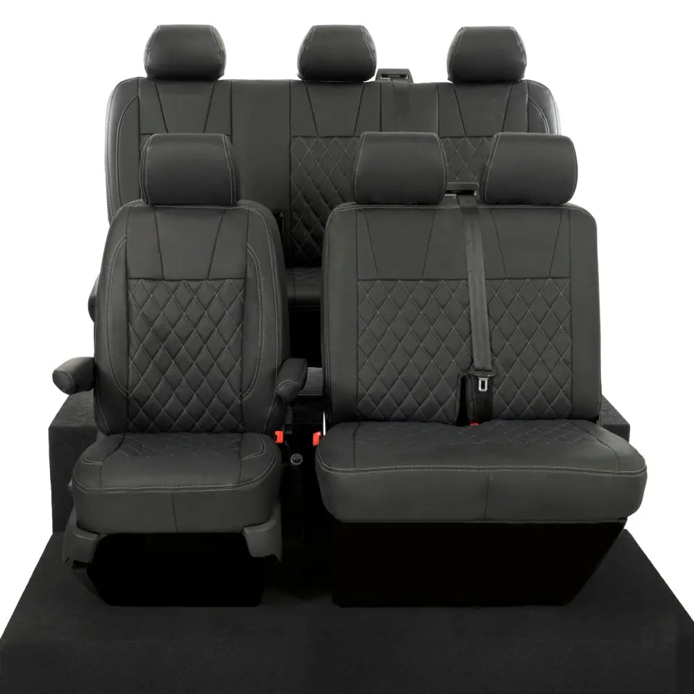 VW T5 / T5.1 Transporter Tailored Leatherette Seat Covers (2003-2015) - UK Custom Covers