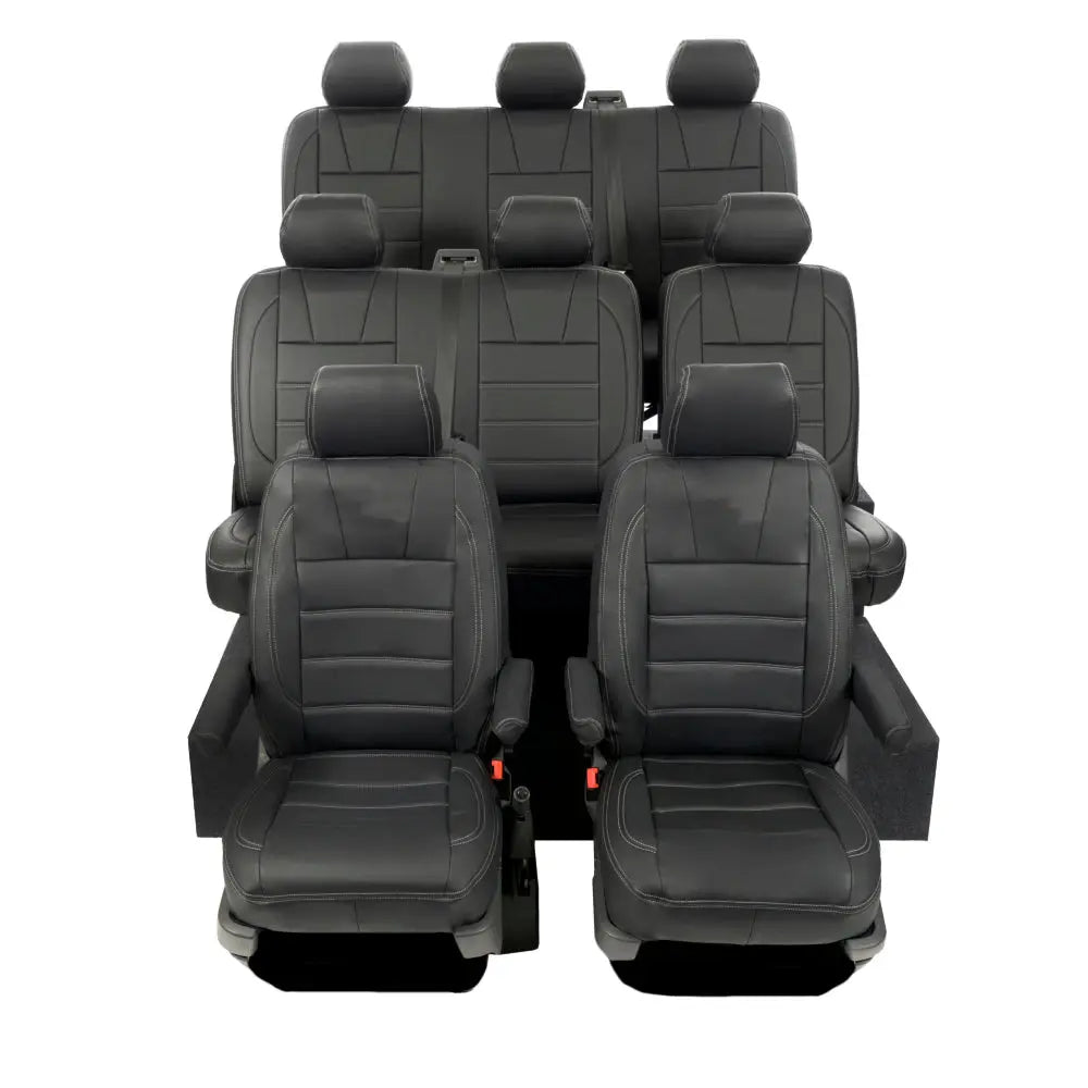VW T5 / T5.1 Shuttle Tailored Leatherette Seat Covers (2003-2015) - UK Custom Covers