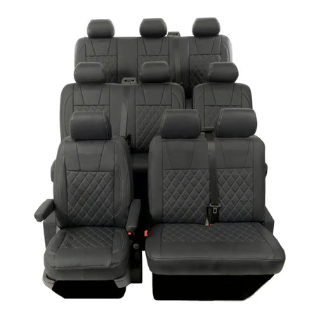 VW T5 / T5.1 Shuttle Tailored Leatherette Seat Covers (2003-2015) - UK Custom Covers