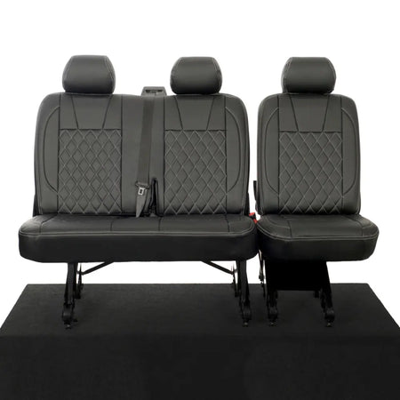 VW T5 / T5.1 Transporter Tailored Leatherette Seat Covers (2003-2015) - UK Custom Covers