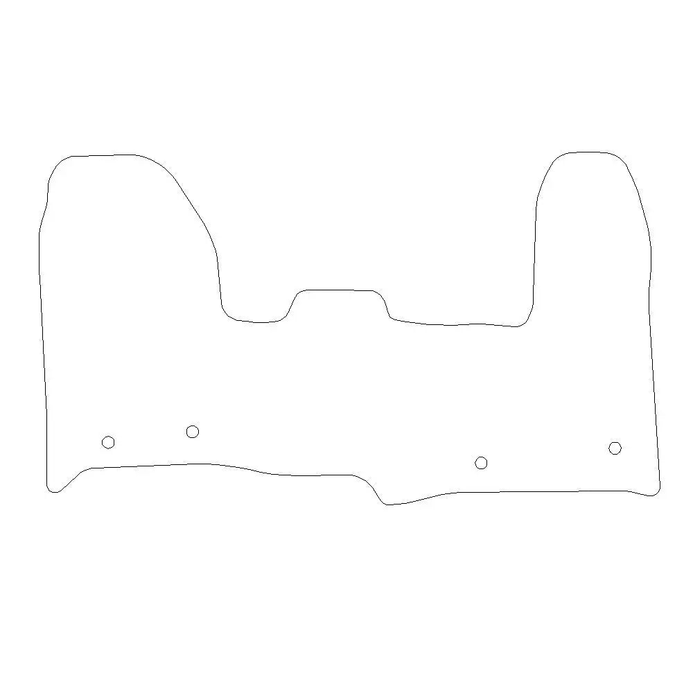 Ford Transit Custom Rubber Floor Mats (2013-2023) - UK Custom Covers
