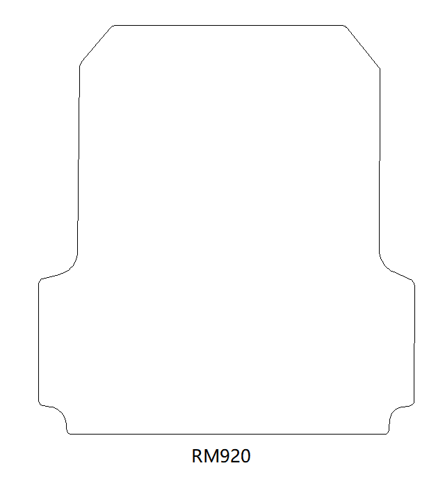 Ford Ranger Wildtrak Rear Rubber Floor Mat (2019-2023) - UK Custom Covers