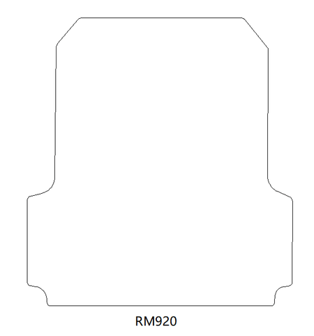 Ford Ranger Wildtrak Rear Rubber Floor Mat (2019-2023) - UK Custom Covers