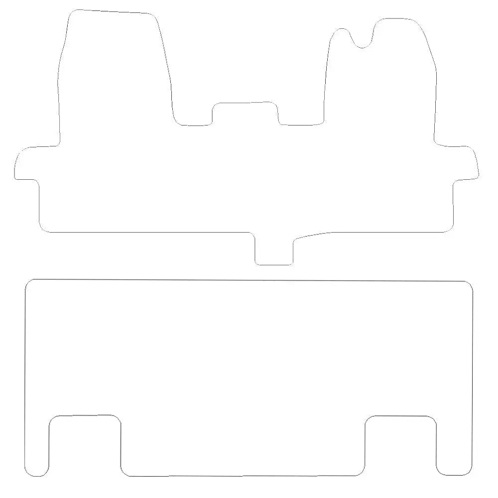 Ford Transit Custom Rubber Floor Mats (2013-2023) - UK Custom Covers