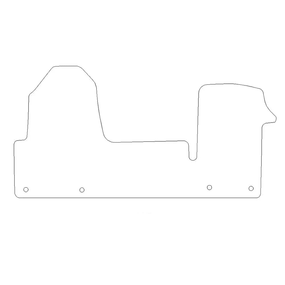 Renault Master Front Cab Rubber Floor Mats (2010 Onwards) - UK Custom Covers