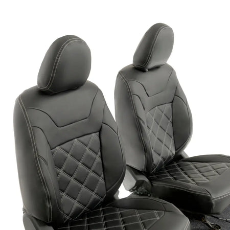 Mitsubishi Barbarian Tailored Leatherette Seat Covers (2016 Onwards) - Black - UK Custom Covers