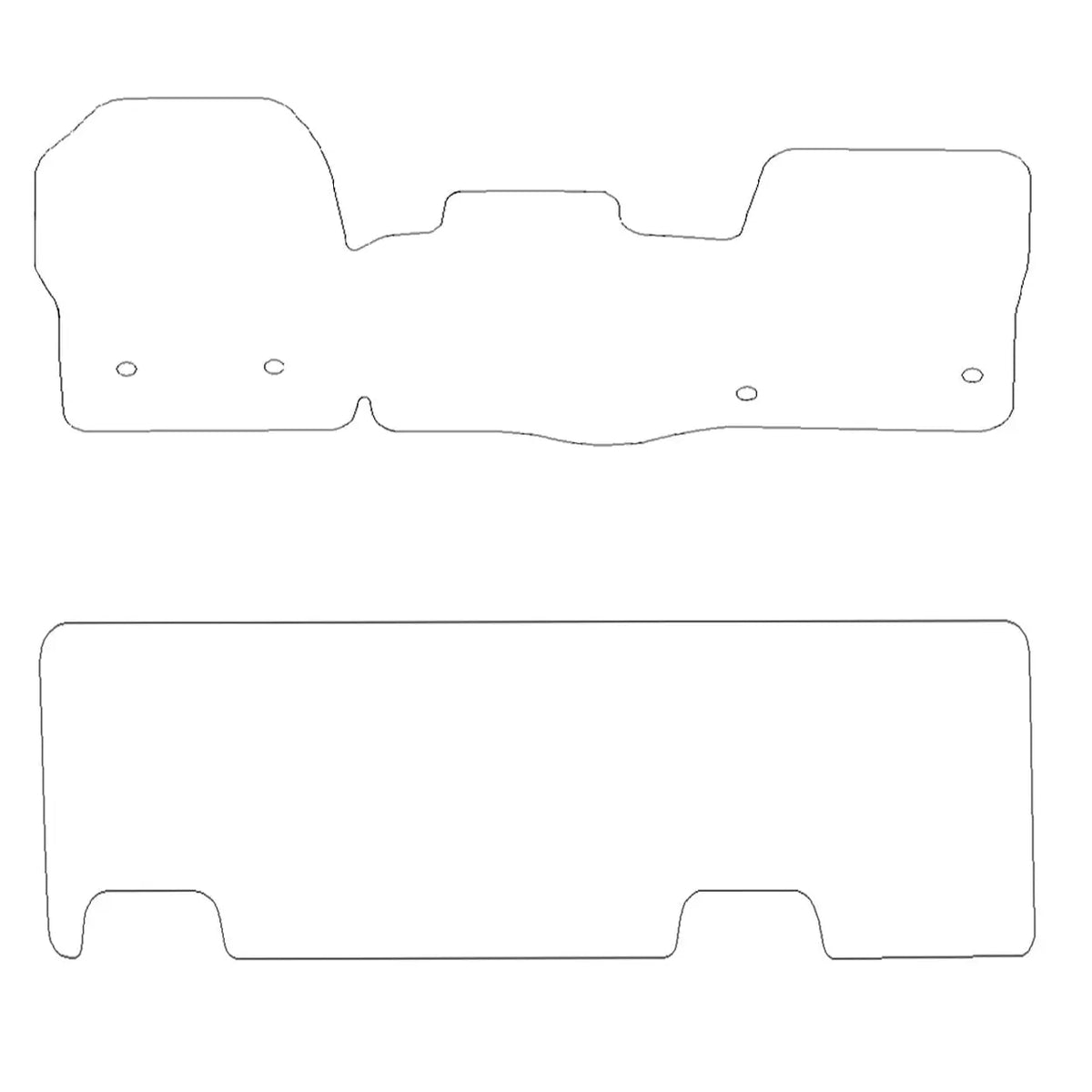 Ford Transit Custom Rubber Floor Mats (2013-2023) - UK Custom Covers
