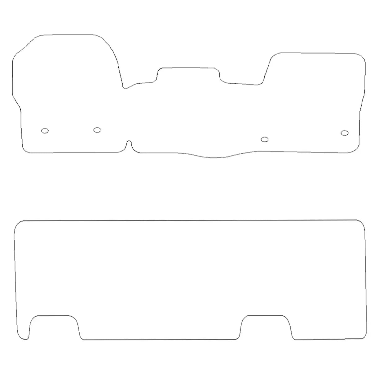 Ford Transit Custom Rubber Floor Mats (2013-2023) - UK Custom Covers