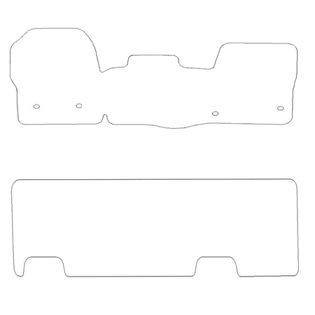 Ford Transit Custom Rubber Floor Mats (2013-2023) - UK Custom Covers