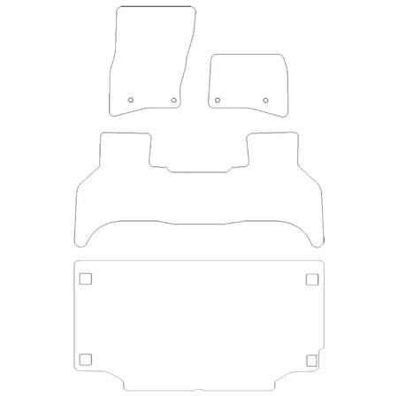 Fits Land Rover Defender 110 Floor Mats (2020 Onwards) - UK Custom Covers