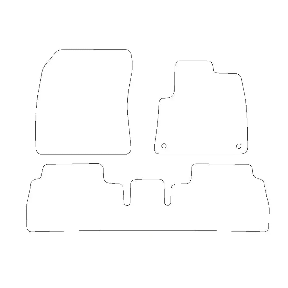 Peugeot Partner Rubber Floor Mats - UK Custom Covers