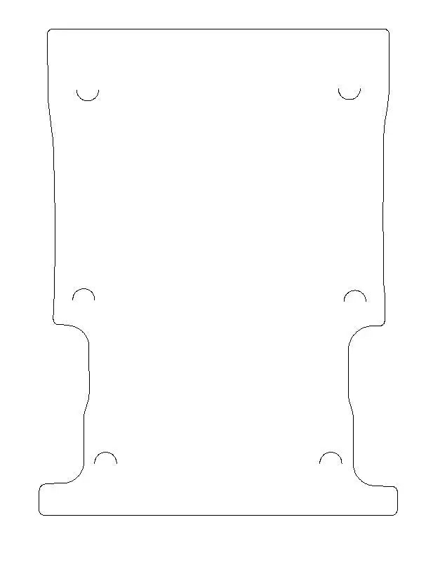 Ford Transit Connect SWB Rear Rubber Floor Mat (2014 Onwards) - UK Custom Covers