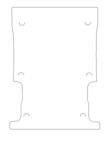 Ford Transit Connect SWB Rear Rubber Floor Mat (2014 Onwards) - UK Custom Covers