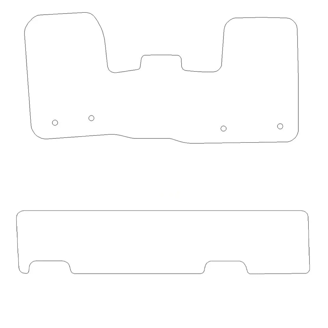 Ford Transit Custom Rubber Floor Mats (2013-2023) - UK Custom Covers