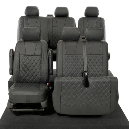 VW T5 / T5.1 Transporter Tailored Leatherette Seat Covers (2003-2015) - UK Custom Covers