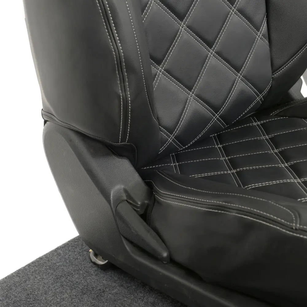 Mitsubishi Barbarian Tailored Leatherette Seat Covers (2016 Onwards) - Black - UK Custom Covers