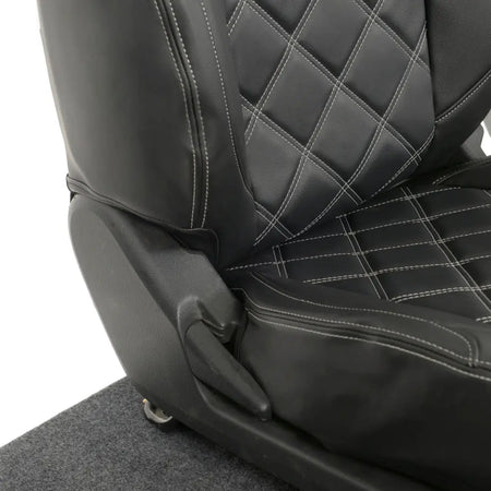 Mitsubishi Barbarian Tailored Leatherette Seat Covers (2016 Onwards) - Black - UK Custom Covers