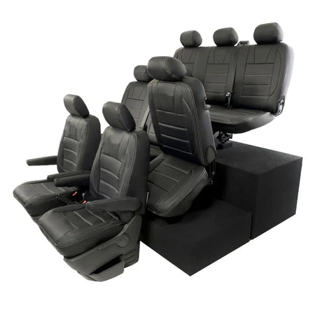 VW T5 / T5.1 Shuttle Tailored Leatherette Seat Covers (2003-2015) - UK Custom Covers
