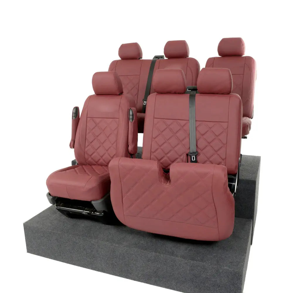 VW T5 / T5.1 Transporter Tailored Leatherette Seat Covers (2003-2015) - UK Custom Covers