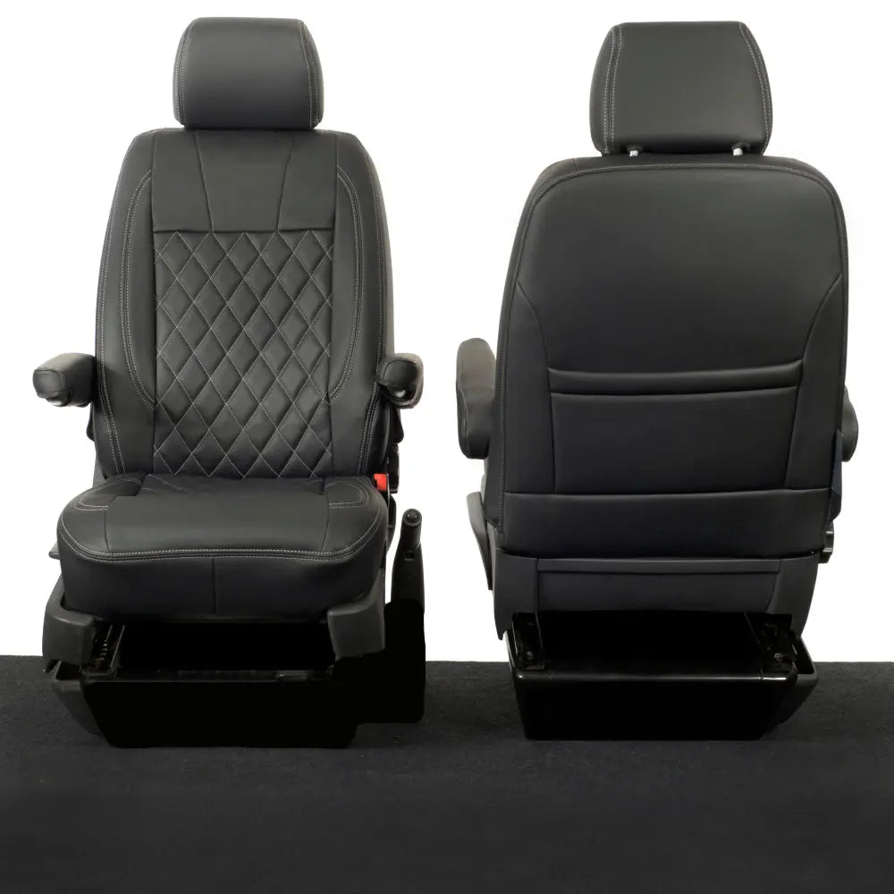 VW T5 / T5.1 Transporter Tailored Leatherette Seat Covers (2003-2015) - UK Custom Covers