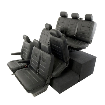 VW T5 / T5.1 Shuttle Tailored Leatherette Seat Covers (2003-2015) - UK Custom Covers
